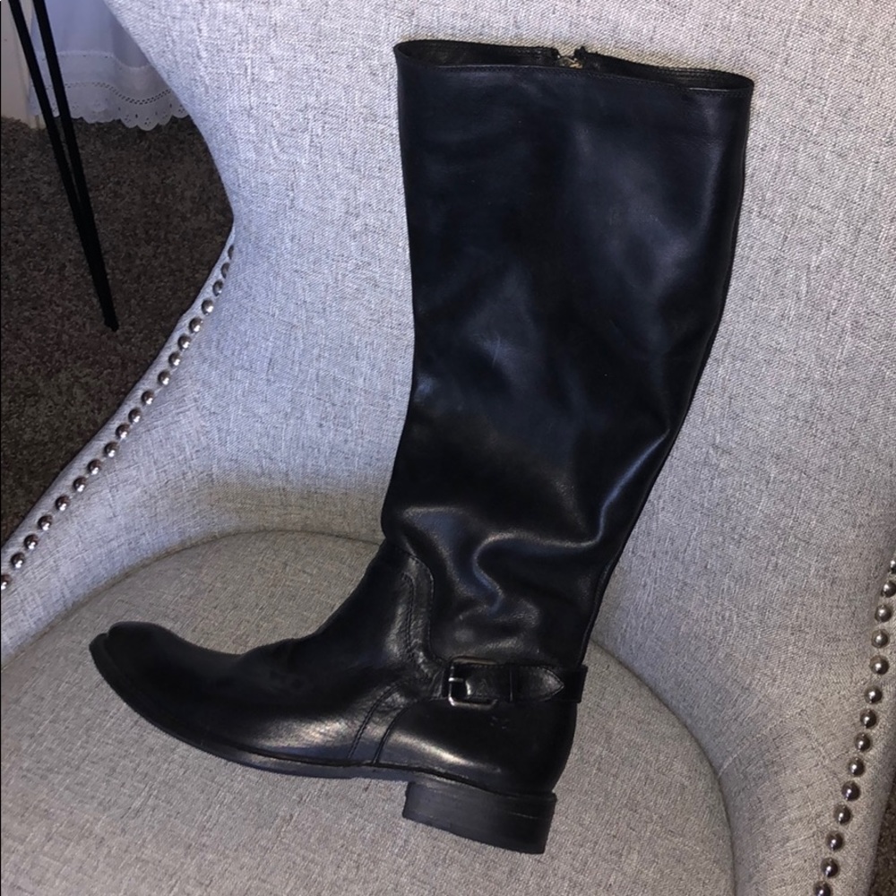 Tall Black Frye boots